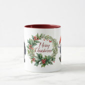Mignonne Joyeux Chien de Noël Mug (Centre)