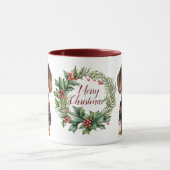 Mignonne Joyeux Chien de Noël Mug (Centre)