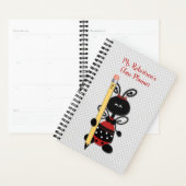Mignonne Lady Bug enseignant planificateur quotidi (Devant avec enveloppe)