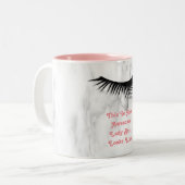Mignonne Lady Eyelash Boss Coffee Mug Soft Rose (Devant gauche)