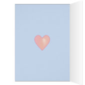 Mignonne lapin de Pâques, oeuf et rose sur bleu cl (Intérieur (Gauche))