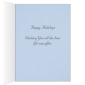 Mignonne lapin de Pâques, oeuf et rose sur bleu cl (Intérieur (Droit))