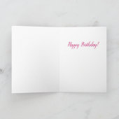 Mignonne lapin lapin avec carte de voeux d'anniver (Intérieur)