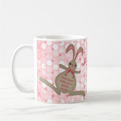 Mignonne lapin lapin de Pâques Mug de Pâques (Gauche)