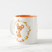 Mignonne Lionesses du dessin animé Mandala Mug (Devant gauche)