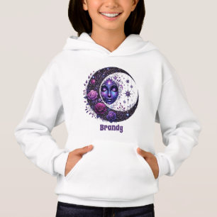 Mignonne lune étoiles ajouter nom enfants filles