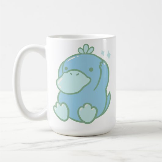 Mignonne main tiré Psyduck Mug café (Gauche)
