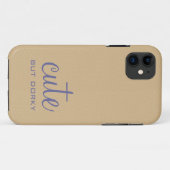 Mignonne mais Dorky iPhone 5 BT Coque (Dos (Horizontal))