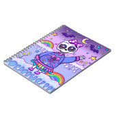 Mignonne mais Éffrayante Skeleton Girl Carnet Spir (Côté gauche)