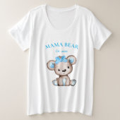 Mignonne Mama Bear Date de Baby shower (Design devant)