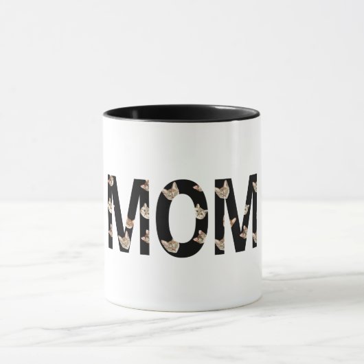 mignonne maman chat tasse de café (Centre)