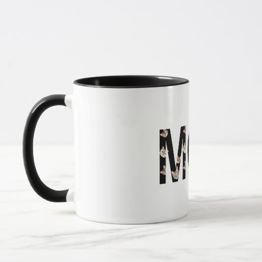 mignonne maman chat tasse de café (Gauche)