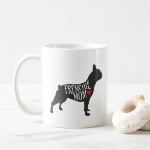 Mignonne maman française moderne chien chien Mug