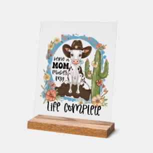 Mignonne maman vie complète vache