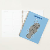 Mignonne manatée bébé avec bulles illustration (Devant avec enveloppe)