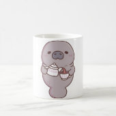 Mignonne Manatee En Versant Du Thé Dans La Tasse D (Centre)
