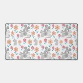 Mignonne mère de souris grise avec deux bébés (Recto)