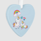 Mignonne Mère et Bébé Unicornes Thème magique (devant)