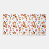 Mignonne mère renard rouge avec bébé Fête des mère (Recto)