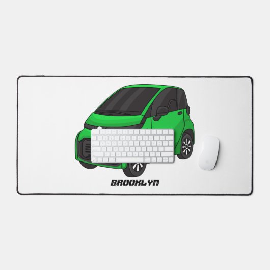 Mignonne micro-voiture verte (Clavier et souris)