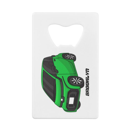 Mignonne micro-voiture verte (Dos)