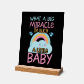 Mignonne miracle bébé mot art pépinière (Angle)