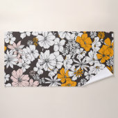 Mignonne Motif Floral Simples Et Simples. Chariot (Serviette de bain)