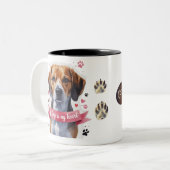 Mignonne Mug à deux tons Amoureux de les chiens (Devant gauche)