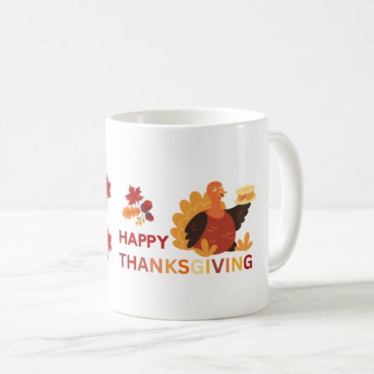 Mignonne Mug Bon thanksgiving (Devant droit)