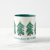 Mignonne Mug d'arbre de Noël personnalisé (Centre)