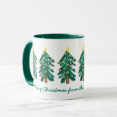 Mignonne Mug d'arbre de Noël personnalisé (Devant gauche)