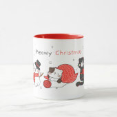 Mignonne Mug de chats de Noël (Centre)