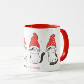 Mignonne Mug de chats de Noël (Devant droit)