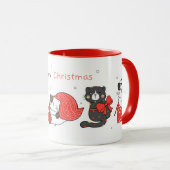 Mignonne Mug de chats de Noël (Devant droit)