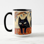Mignonne Mug de chats noirs (Gauche)