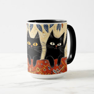 Mignonne Mug de chats noirs