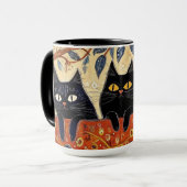 Mignonne Mug de chats noirs (Devant gauche)