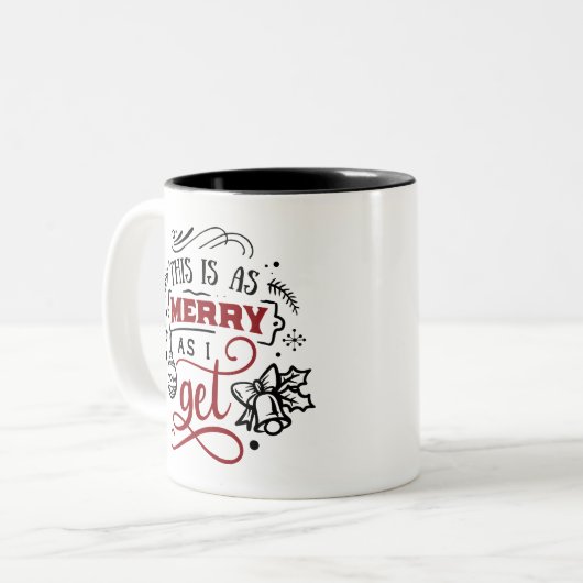 Mignonne Mug de Noël C'est aussi Joyeux que je reç (Devant gauche)