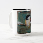 Mignonne Mug de poulet grappé noir hivernal (Devant gauche)