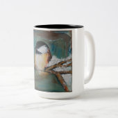 Mignonne Mug de poulet grappé noir hivernal (Devant droit)