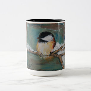 Mignonne Mug de poulet grappé noir hivernal