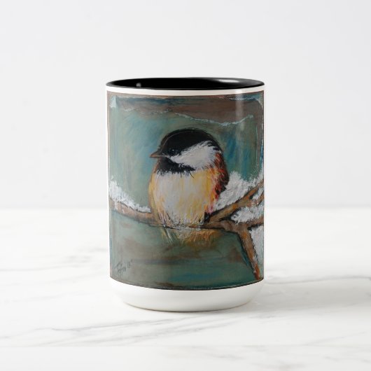 Mignonne Mug de poulet grappé noir hivernal (Centre)