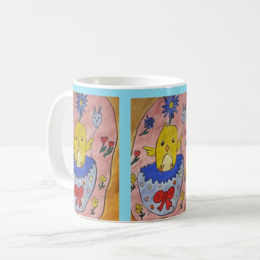 Mignonne Mug de poussins de Pâques (Devant gauche)