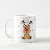 Mignonne Mug de rennes de Noël (Gauche)
