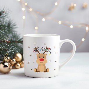 Mignonne Mug de rennes de Noël