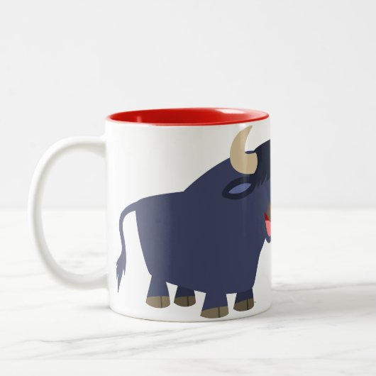 Mignonne Mug de taureau de cartons (Gauche)