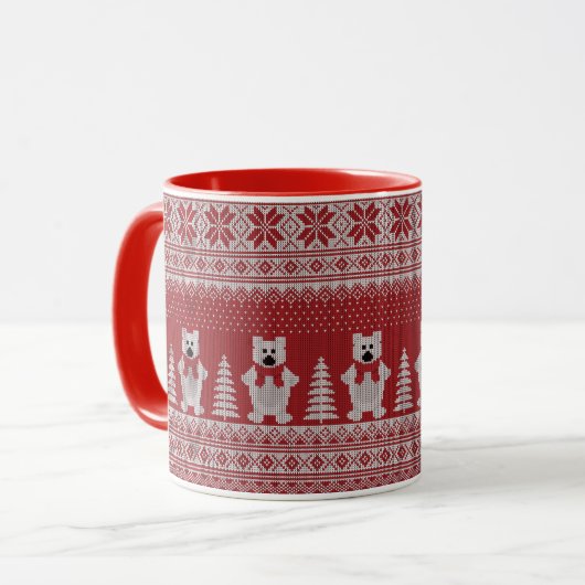 Mignonne Mug de vache de Noël (Devant gauche)