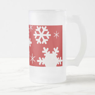 Mignonne Mug en verre dépoli de Noël !
