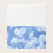 Mignonne Nuage En Forme De Coeur Dans Le Ciel Bleu (Outside Unfolded)