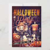 Mignonne obscurité Whimsical Invitation de la fête (Devant)